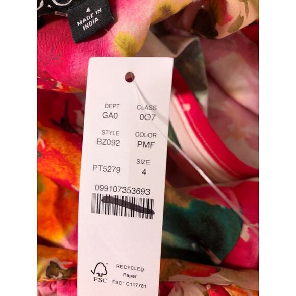 J. Crew Cecily Top Tie Back Floral Stretch Cotton NWT 4 - Picture 6 of 9